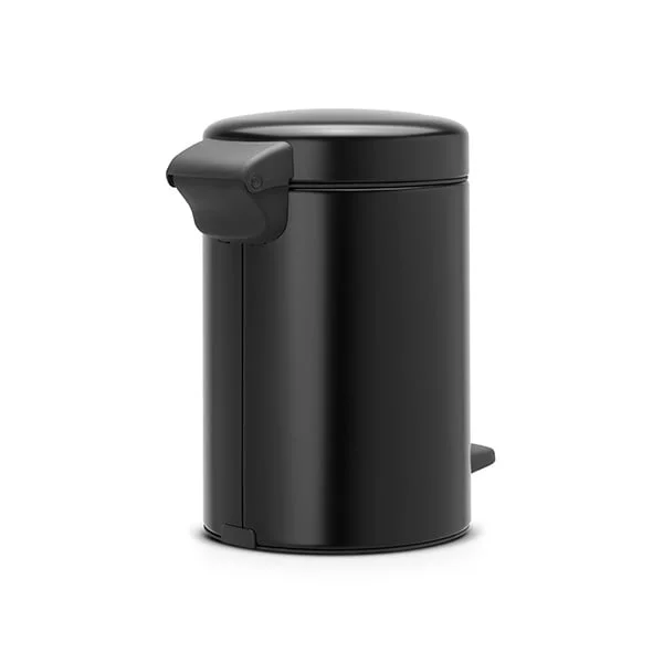 Coș de gunoi cu pedală Brabantia NewIcon 3L, Matt Black