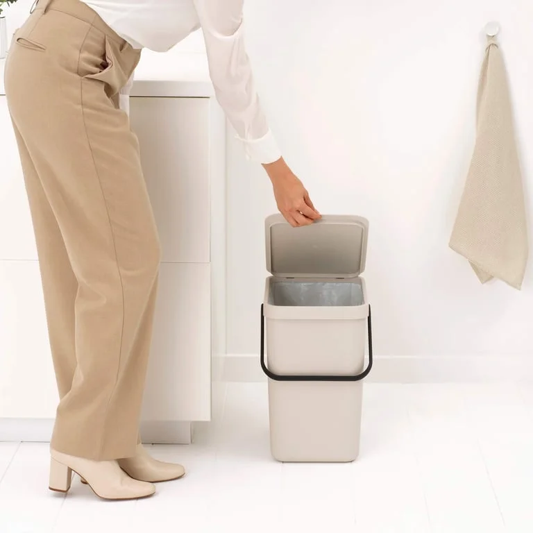 Coș de colectare separată Brabantia Sort&Go 25L, Soft Beige