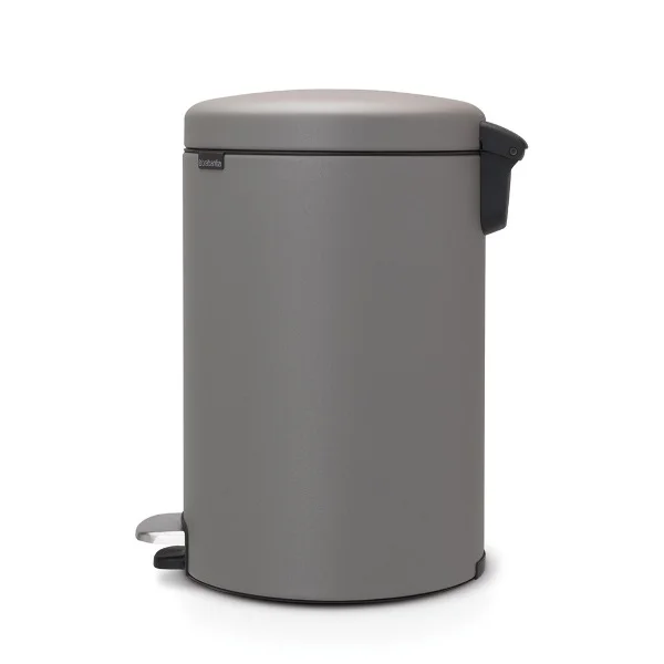 Coș de gunoi cu pedală Brabantia NewIcon 20L, Mineral Concrete Grey