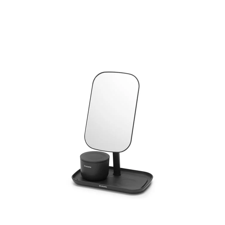 Mirror with Storage Tray Brabantia, Dark Grey