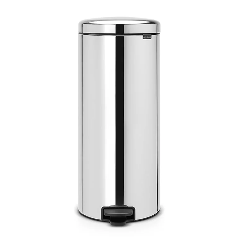 Coș de gunoi cu pedală Brabantia NewIcon 30L, Brilliant Steel