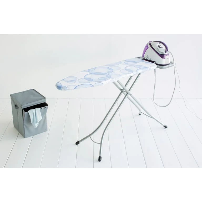 Ironing Board Brabantia B 124x38cm,  PerfectFlow, Bubbles, Steam stand