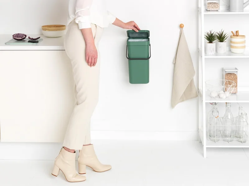 Coș de colectare selectivă Brabantia Sort&Go 12L, Fir Green