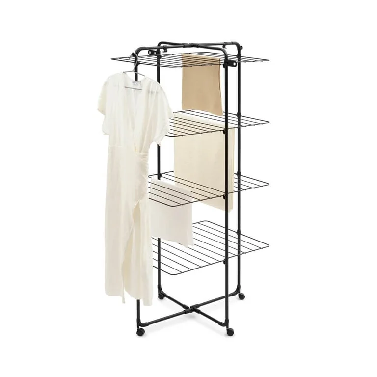 Uscător de rufe Brabantia Hangon Tower 30 m, Matt Black