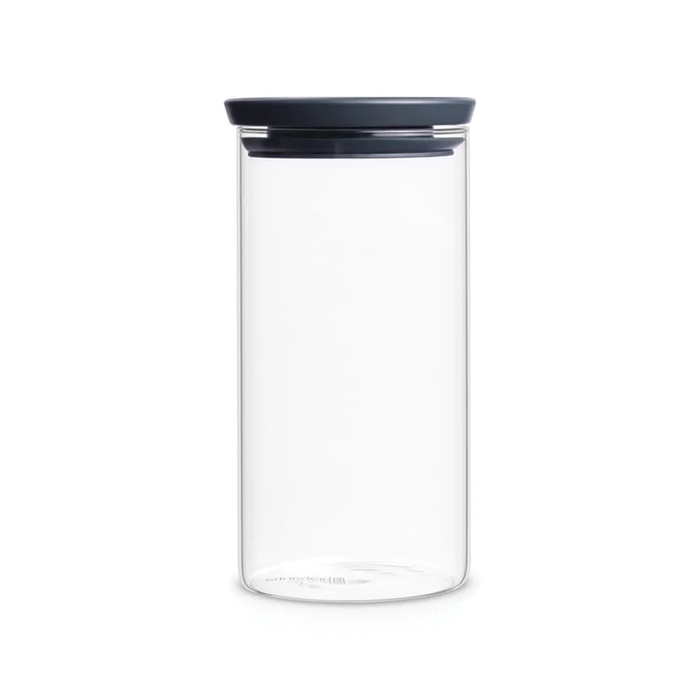Glass Jar Brabantia, 1.1 L Dark Grey