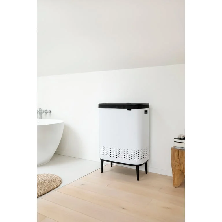 Laundry Bin Brabantia Bo, 2x45L, White