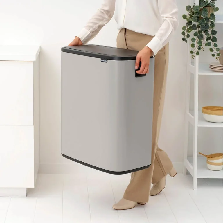 Waste Bin Brabantia Bo Touch 2x30L, Soft Grey