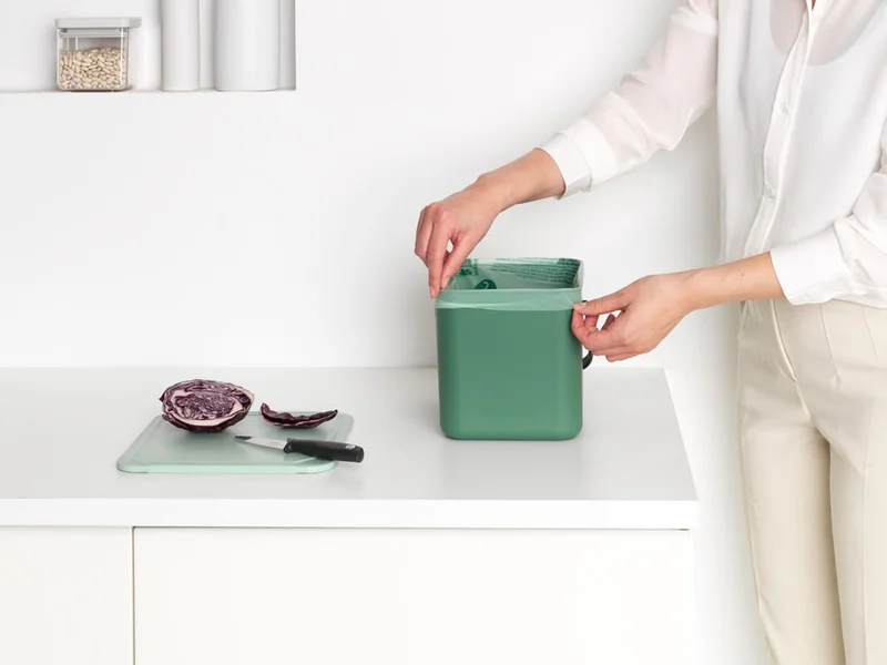 Coș de colectare selectivă Brabantia Sort&Go 6L, Fir Green