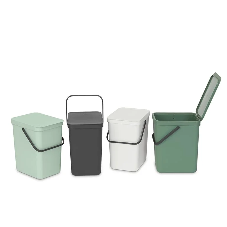 Coș de colectare selectivă Brabantia Sort&Go 25L, Jade Green