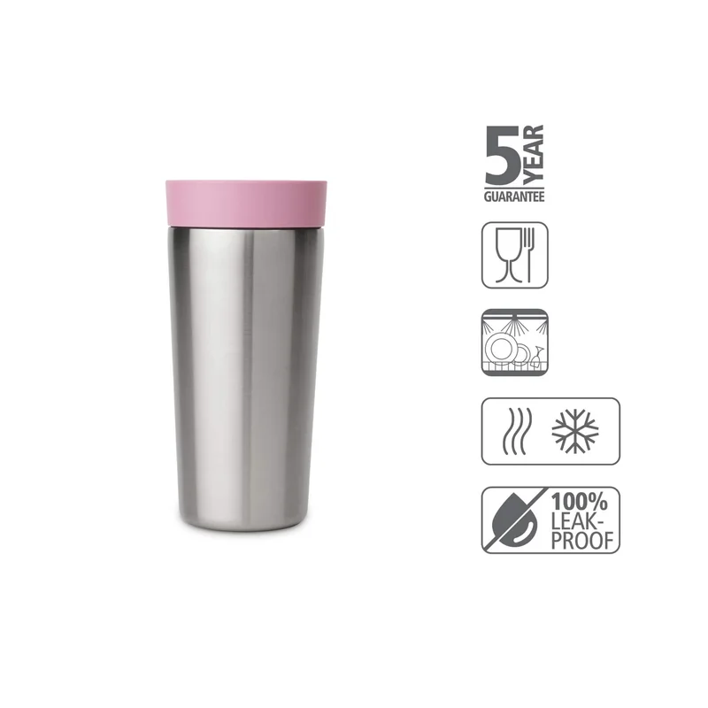 Cana termos Brabantia Make&Take 360ml Lilac Pink