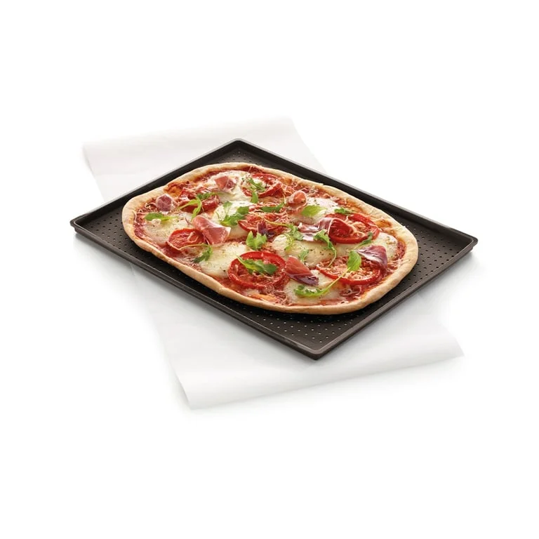 Perforated baking tray for crunchy pizza Lekue 40x30xH1.2cm