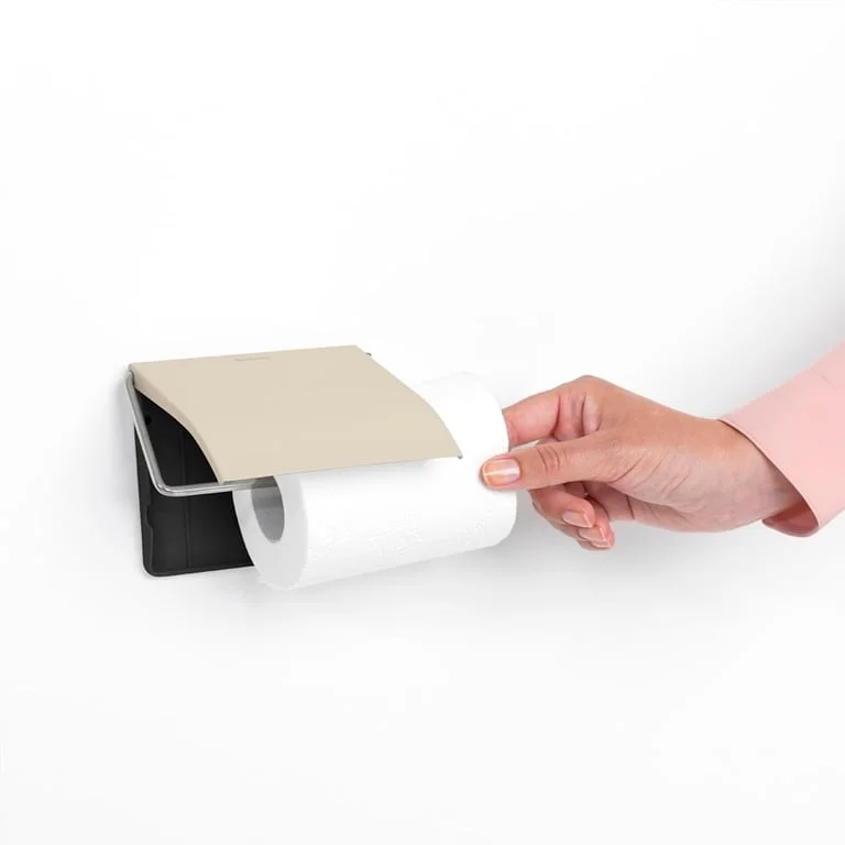 Suport pentru hârtie igienică Brabantia ReNew Soft Beige