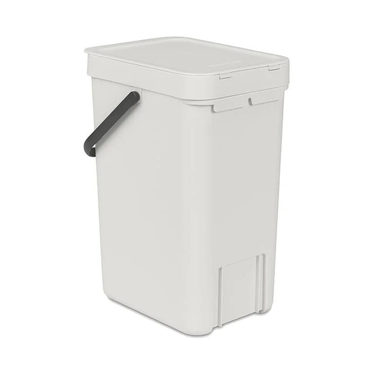Coș de colectare selectivă Brabantia Sort&Go 12L, Light Grey