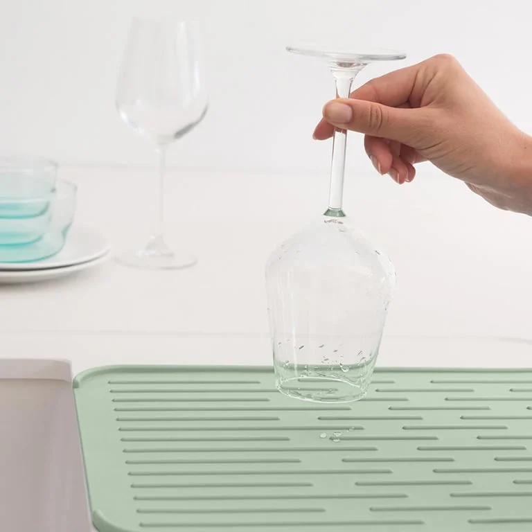 Suport de vase din silicon Brabantia SinkSide Jade Green 33x44cm