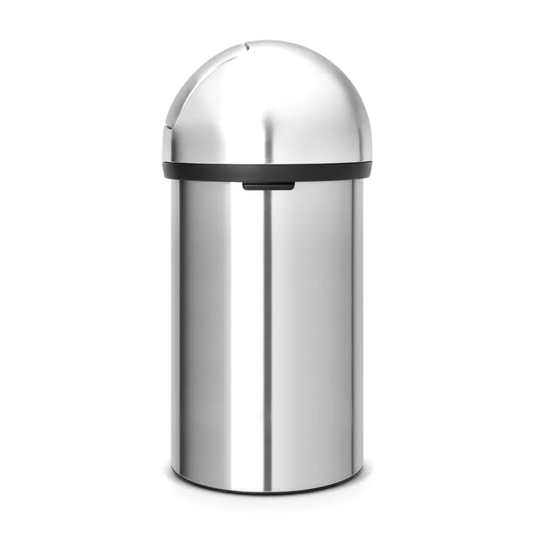 Coș de gunoi Brabantia Push 60L, Matt Steel