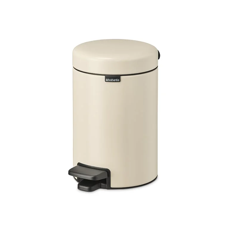 Coș de gunoi cu pedală Brabantia NewIcon 3L, Soft Beige