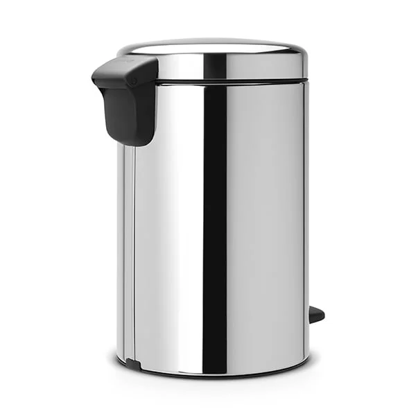 Coș de gunoi cu pedală Brabantia NewIcon 12L, Brilliant Steel