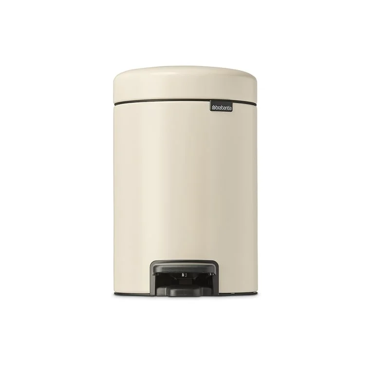 Coș de gunoi cu pedală Brabantia NewIcon 3L, Soft Beige