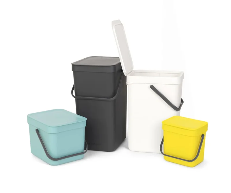 Coș de colectare selectivă Brabantia Sort&Go 16L, Dark Grey