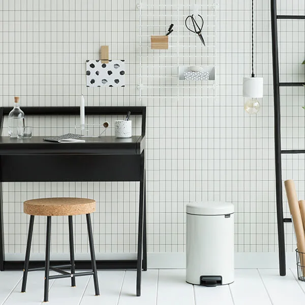 Coș de gunoi cu pedală Brabantia NewIcon 12L, White