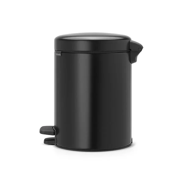 Coș de gunoi cu pedală Brabantia NewIcon 5L, Matt Black