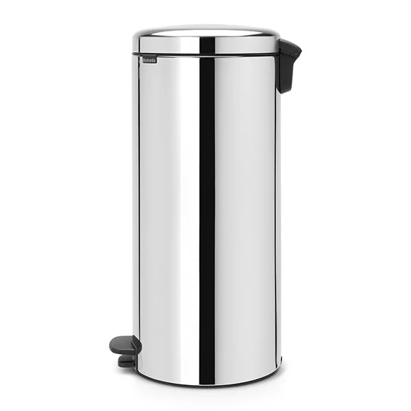 Coș de gunoi cu pedală Brabantia NewIcon 30L, Brilliant Steel