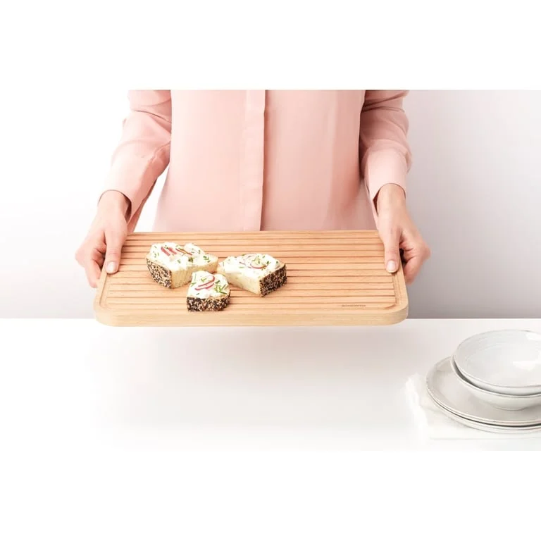 Placă de tăiat Brabantia Profile Wooden 40x25cm, pentru pâine