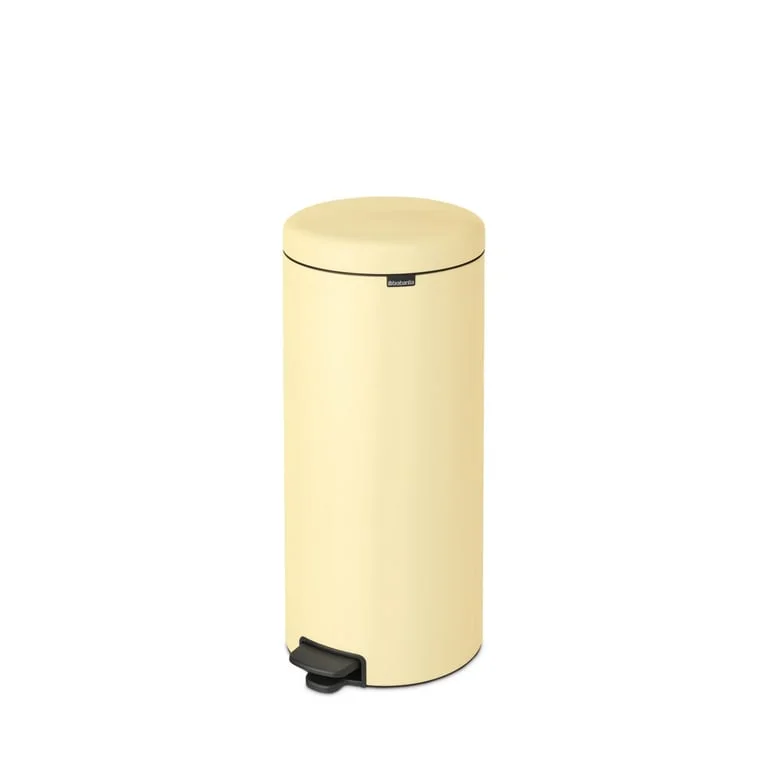 Coș de gunoi cu pedală Brabantia NewIcon 30L, Mellow Yellow