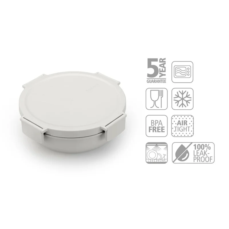 Bol de salată Brabantia Make&Take1.3L, Light Grey