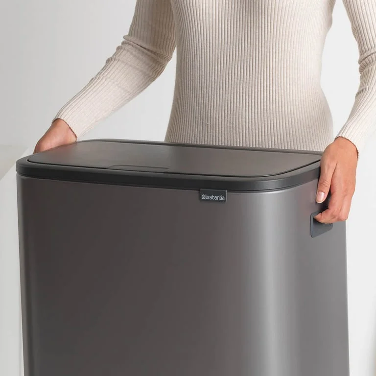Coș de gunoi Brabantia Bo Touch 60L, Platinum