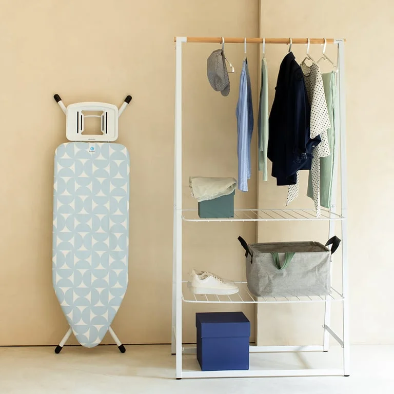 Masă de călcat Brabantia C 124x45cm cu suport solid pentru fier de călcat, Fresh Breeze