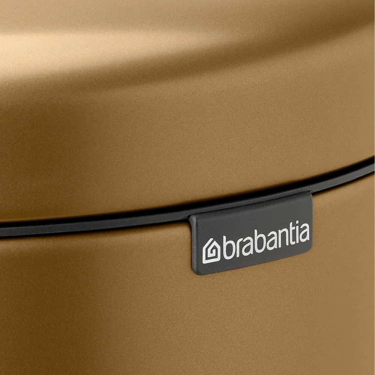 Coș de gunoi cu pedală Brabantia NewIcon 30L, Warm Brass