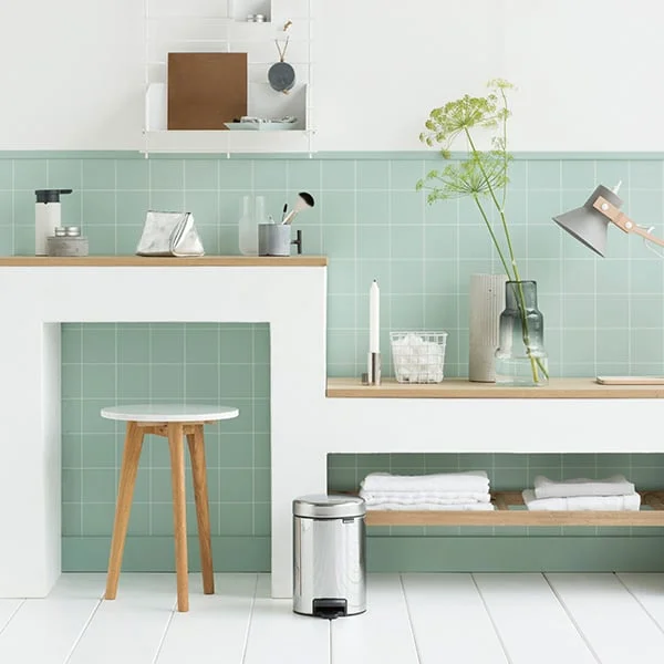 Coș de gunoi cu pedală Brabantia NewIcon 3L, Brilliant Steel