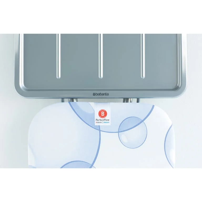 Ironing Board Brabantia B 124x38cm,  PerfectFlow, Bubbles, Steam stand