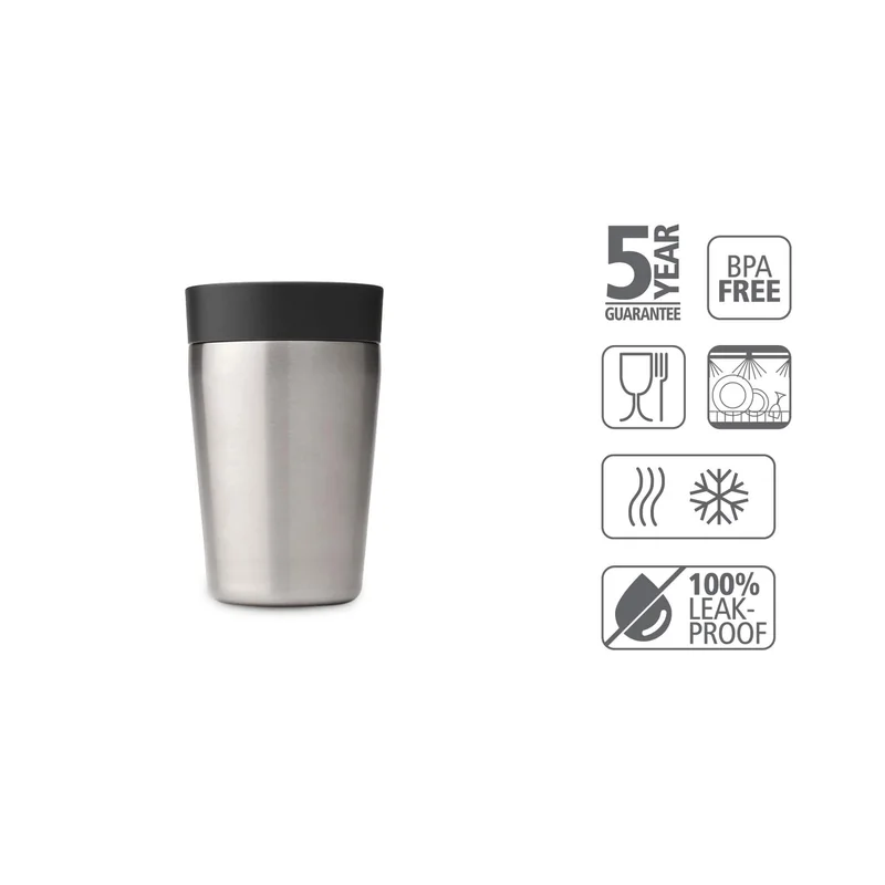 Cana termos Brabantia Make&Take 200ml Dark Grey