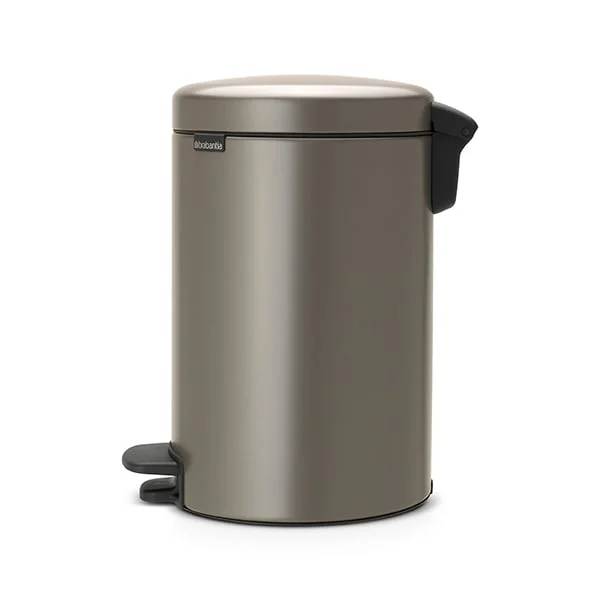 Coș de gunoi cu pedală Brabantia NewIcon 12L, Platinum