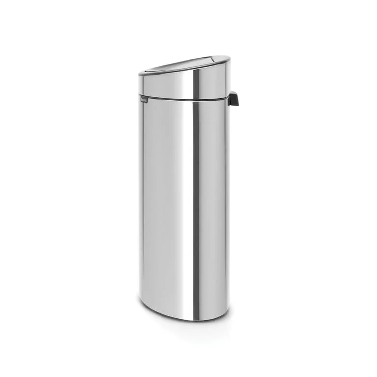 Coș de gunoi Brabantia Touch New 40L, Matt Steel, Fingerprint proof