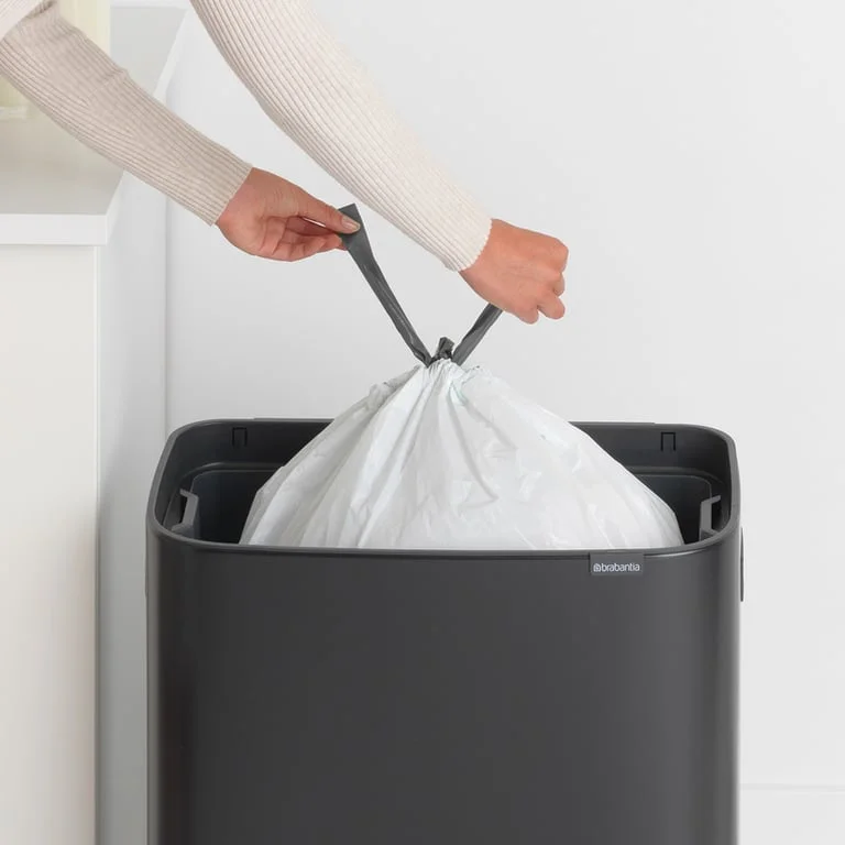 Coș de gunoi Brabantia Bo Touch 60L, Matt Black
