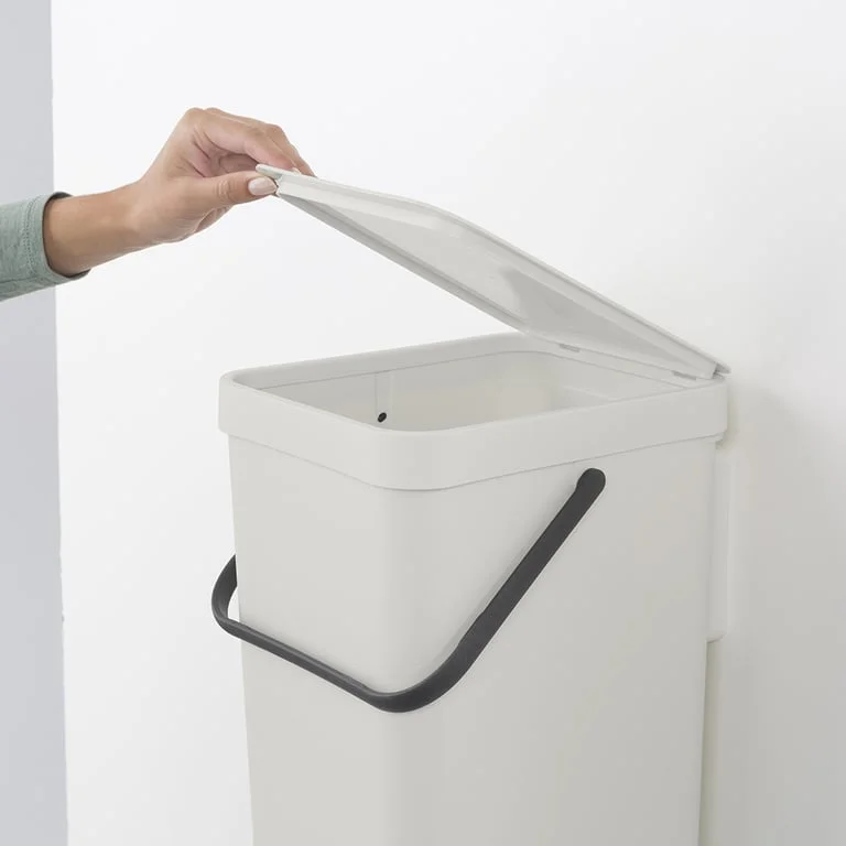 Coș de colectare selectivă Brabantia Sort&Go 16L, Light Grey