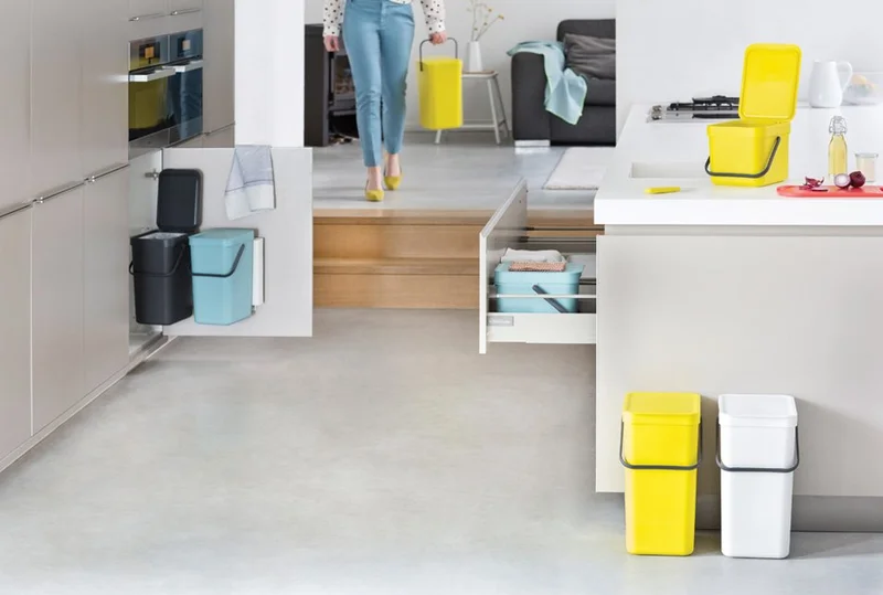 Coș de colectare selectivă Brabantia Sort&Go 12L, Dark Grey