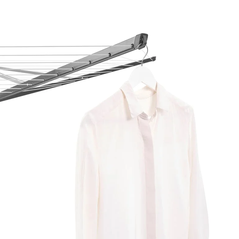 Outdoor Dryer Brabantia Lift-O-Matic 50m, Metal Soil Spear, Cover, Peg Bag and Pegs, Anthracite