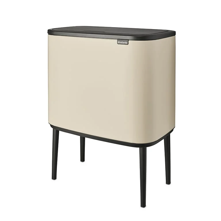 Coș de gunoi Brabantia Bo Touch 11+23L, Soft Beige