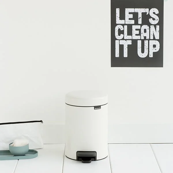 Coș de gunoi cu pedală Brabantia NewIcon 3L, White