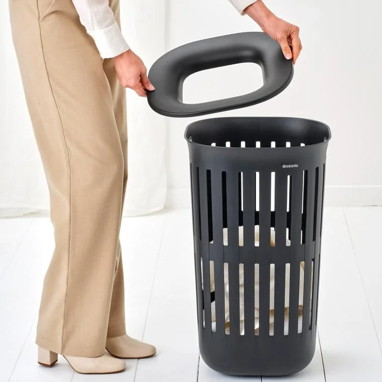 Set 2 coșuri de rufe Brabantia Collect-It, 55L, Black