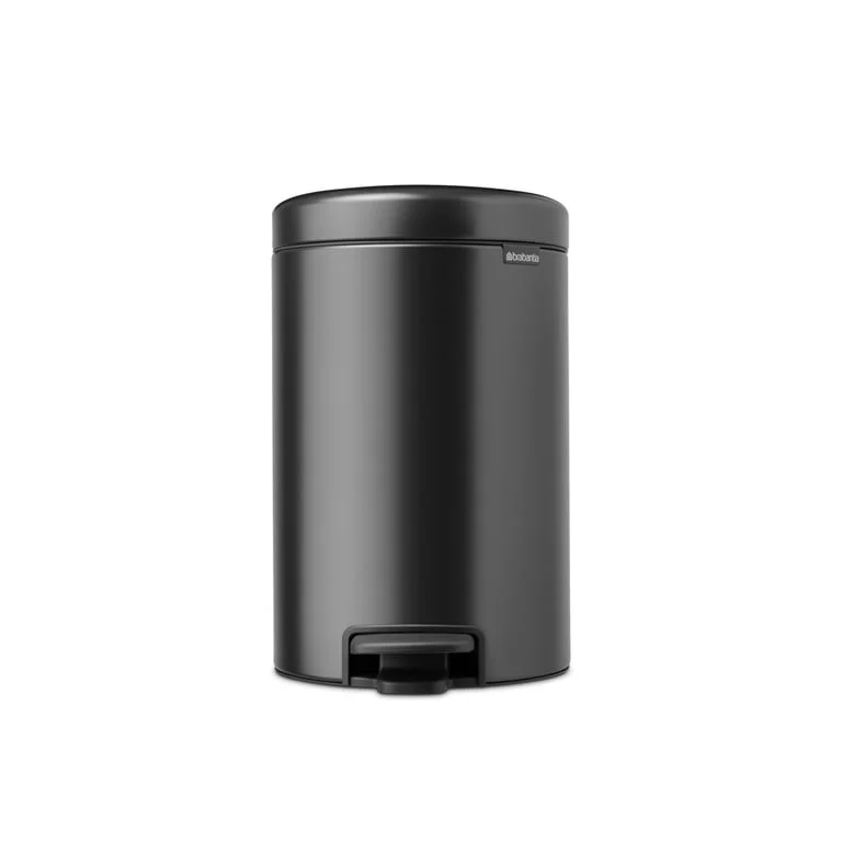 Coș de gunoi cu pedală Brabantia NewIcon 12L, Confident Grey