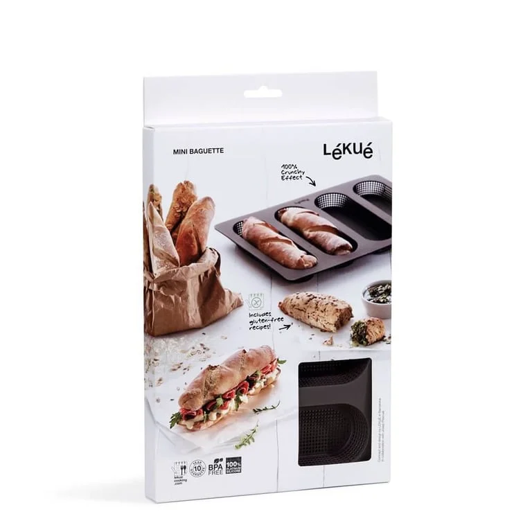 Baking mould for mini baguette breads Lekue