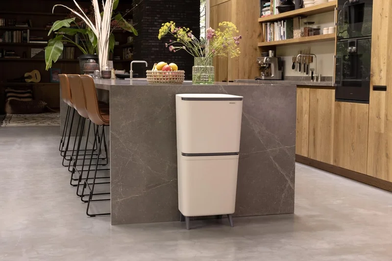 Recycle Bin Brabantia SortUp Hi 20+10+10L, Soft Beige