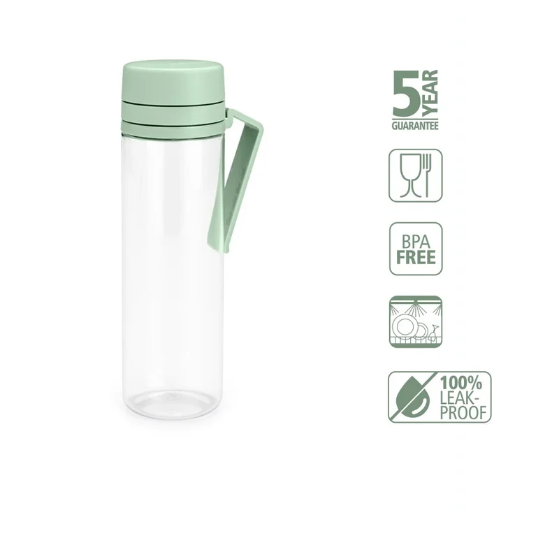 Sticlă Brabantia Make&Take 500ml  Jade Green, cu filtru