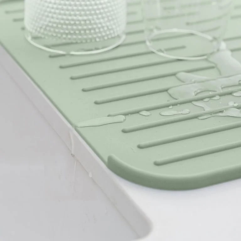 Suport de vase din silicon Brabantia SinkSide Jade Green 33x44cm