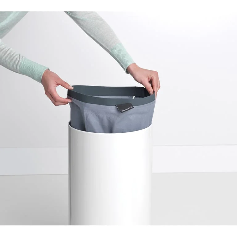 Laundry Bin Brabantia 35L, White, Cork Lid
